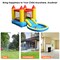 Costway Inflatable Bounce House Kids Slide Jumping Castle Pool with Balls & Bag